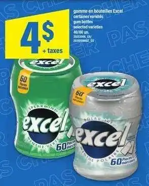 Maxi EXCEL GUM BOTTLES offer