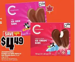 FreshCo Compliments Fudge Ice Milk Bars or Ice Cream Bars offer