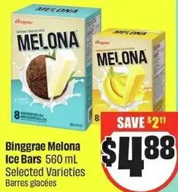 FreshCo Binggrae Melona Ice Bars Selected Varieties Barres glacées offer