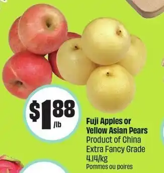 FreshCo Fuji Apples or Yellow Asian Pears offer