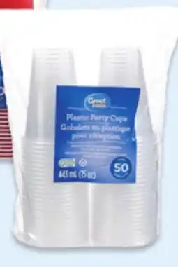 Walmart Great Value Clear 443 mL Plastic Party Cups offer