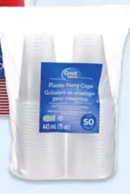 Walmart Great Value Clear 443 mL Plastic Party Cups offer