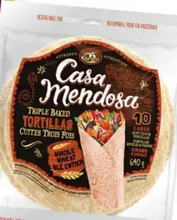 Walmart Casa Mendosa 10 Tortillas 10-Pack 640 g offer