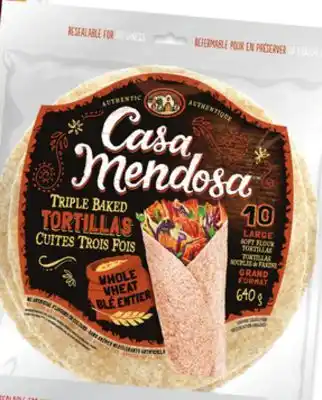 Walmart Casa Mendosa 10 Tortillas 10-Pack 640 g offer