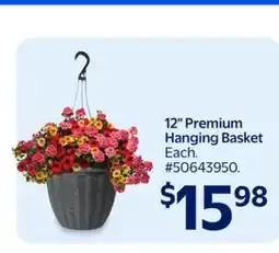 Walmart 12 Premium Hanging Basket offer
