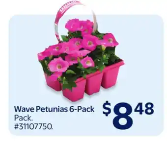 Walmart Wave Petunias 6-Pack offer
