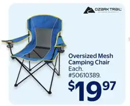 Walmart Oversized Mesh Camping Chair offer