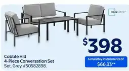 Walmart Cobble Hill 4-Piece Conversation Set offer
