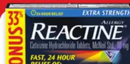 Walmart Reactine 40s Allergy Relief offer