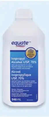 Walmart Equate 70% Isopropyl Alcohol or Hydrogen Peroxide offer