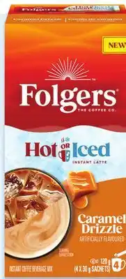 Walmart Folgers Hot or Iced Instant Coffee or Latte offer