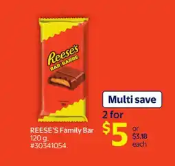 Walmart REESE'S Family Bar offer