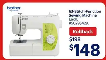 Walmart 63-Stitch-Function Sewing Machine offer