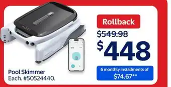 Walmart Aiper Pool Skimmer offer