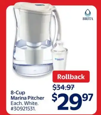Walmart 8-Cup Marina Pitcher offer