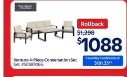 Walmart Better Homes & Gardens Ventura 4-Piece Conversation Set offer