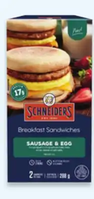 Walmart Schneiders Breakfast Sandwiches or Egg Bites offer