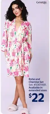 Walmart Robe and Chemise Set offer