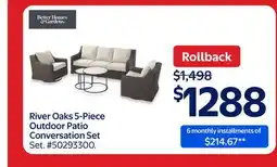 Walmart River Oaks 5-Piece Outdoor Patio Conversation Set offer