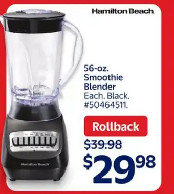 Walmart Hamilton Beach 56-oz. Smoothie Blender offer