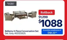 Walmart Better Homes & Gardens Bellamy 4-Piece Conversation Set offer