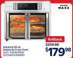 Walmart Advance 26-qt. Digital Air Fryer Oven offer