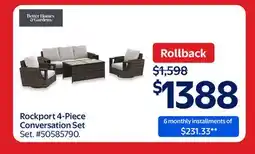 Walmart Rockport 4-Piece Conversation Set offer