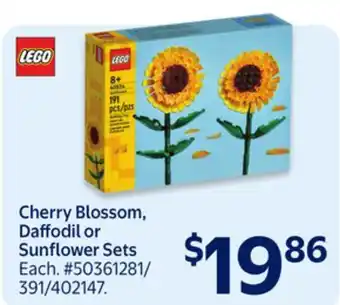 Walmart Cherry Blossom, Daffodil or Sunflower Sets offer
