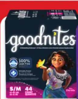 Walmart Goodnites Bedwetting Underwear offer