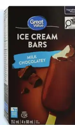 Walmart Great Value Ice Cream Bars offer