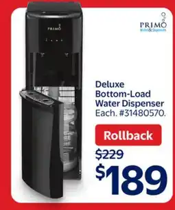 Walmart Primo Deluxe Bottom-Load Water Dispenser offer