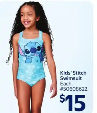 Walmart Kids' Stitch Swimsuit offer