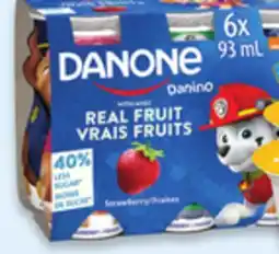 Walmart Danone Danino Drinkable Yogurt 6 x 93 mL offer