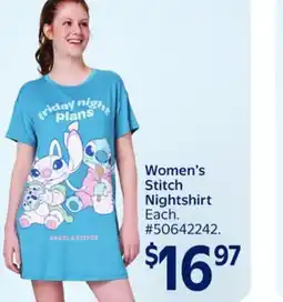 Walmart Women's Stitch Nightshirt offer
