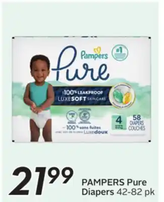 Sobeys PAMPERS Pure Diapers offer
