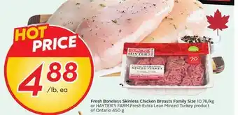 Sobeys Fresh Boneless Skinless Chicken Breasts offer