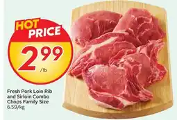 Sobeys Fresh Pork Loin Rib and Sirloin Combo Chops offer