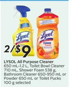 Sobeys LYSOL All Purpose Cleaner Powder offer