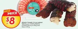 Sobeys Atlantic Canada 3-4 oz Lobster Tail offer