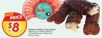 Sobeys Atlantic Canada 3-4 oz Lobster Tail offer
