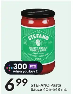 Sobeys STEFANO Pasta Sauce offer