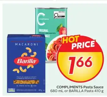 Sobeys COMPLIMENTS Pasta Sauce offer