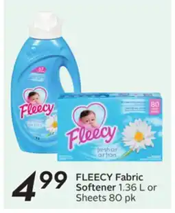 Sobeys FLEECY Fabric Softener offer