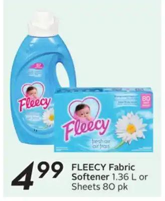 Sobeys FLEECY Fabric Softener offer