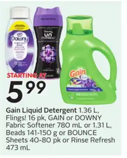 Sobeys Gain Liquid Detergent offer