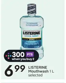 Sobeys LISTERINE Mouthwash offer