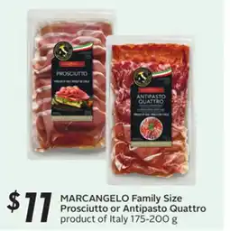 Sobeys MARCANGELO Family Size Prosciutto or Antipasto Quattro offer