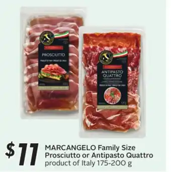 Sobeys MARCANGELO Family Size Prosciutto or Antipasto Quattro offer