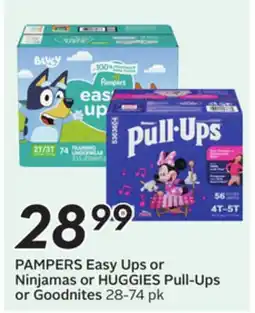 Sobeys PAMPERS Easy Ups or Ninjamas or HUGGIES Pull-Ups or Goodnites offer