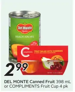 Sobeys DEL MONTE Canned Fruit offer